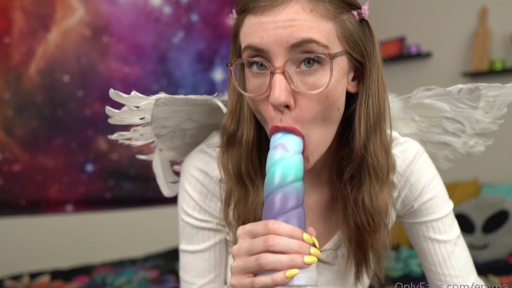Emma Ruby Little Fairy Drools Over Unicorn Horn