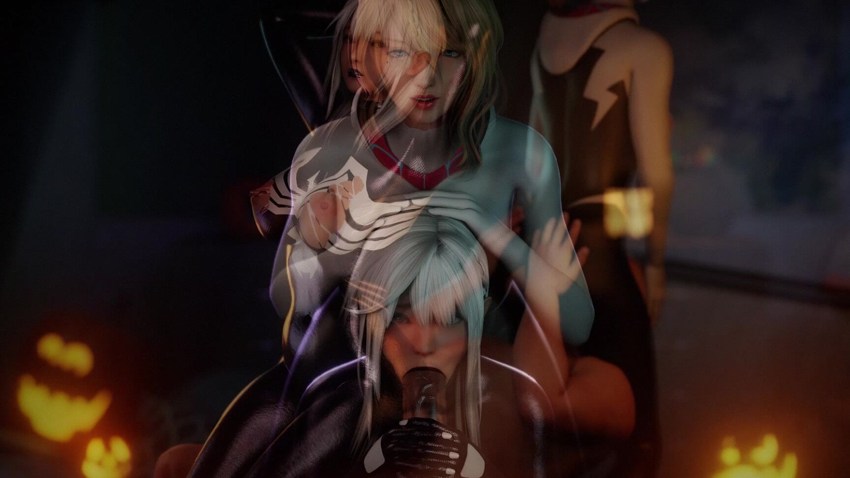 Bouquetman Misaki X Tamaki Halloween Spiders Bouquetman