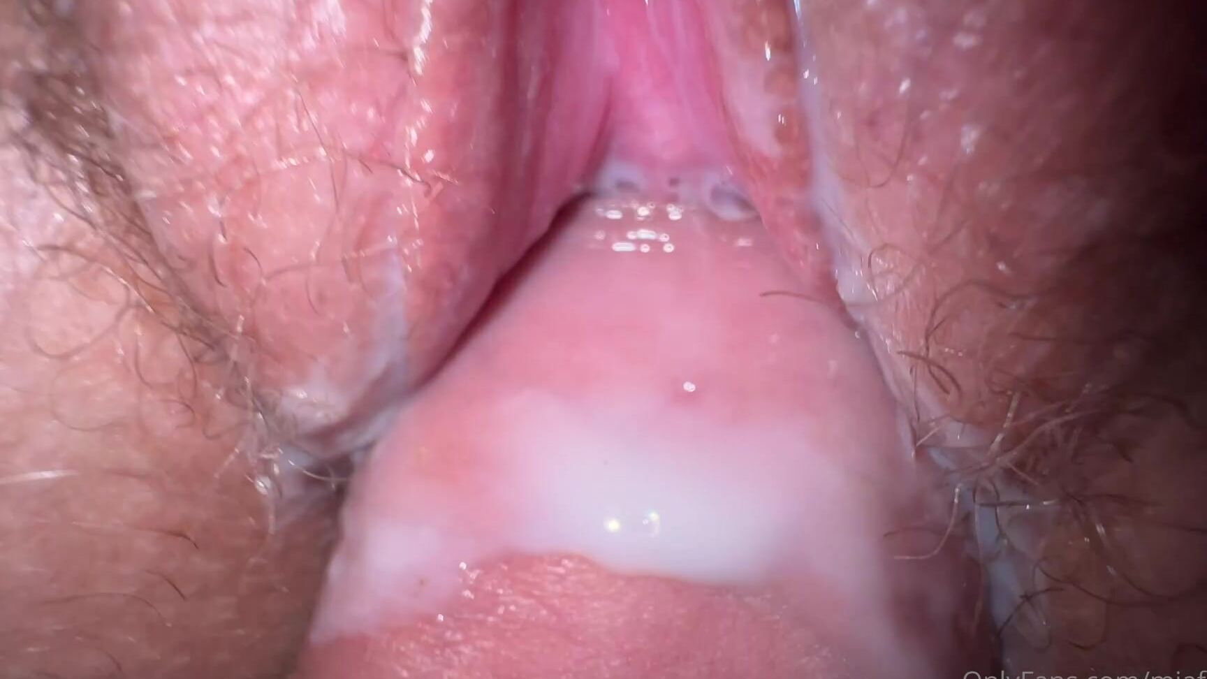 Miafoster Creamy Close Up Fuck And Sexy Cum On Pussy Do You Want To Taste My Creamy Pussy