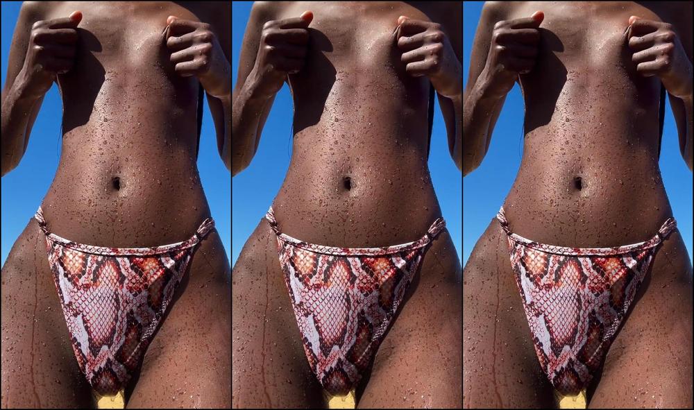 Sexmeat It Feels So Good To Wear Nothing At The Beach Having Every Inch Of My Nude Skin Soaking I