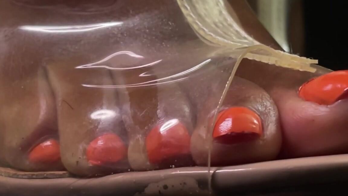 High Heels, Feet, Foot Fetish, Giantess, Extreme Close-ups, SFW giantess clear peep toe heels teasing ManyVids