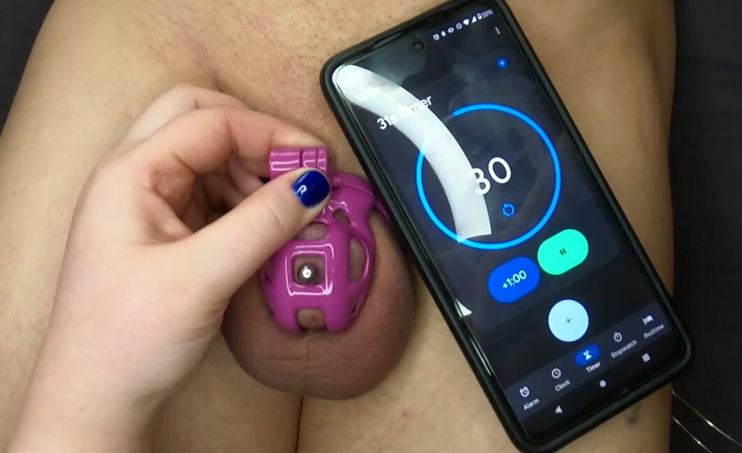 Emilyincharge Onlyfans I Promised To Unlock Him One Second For Everyday He Was Locked In January Do You Think He Enjoyed