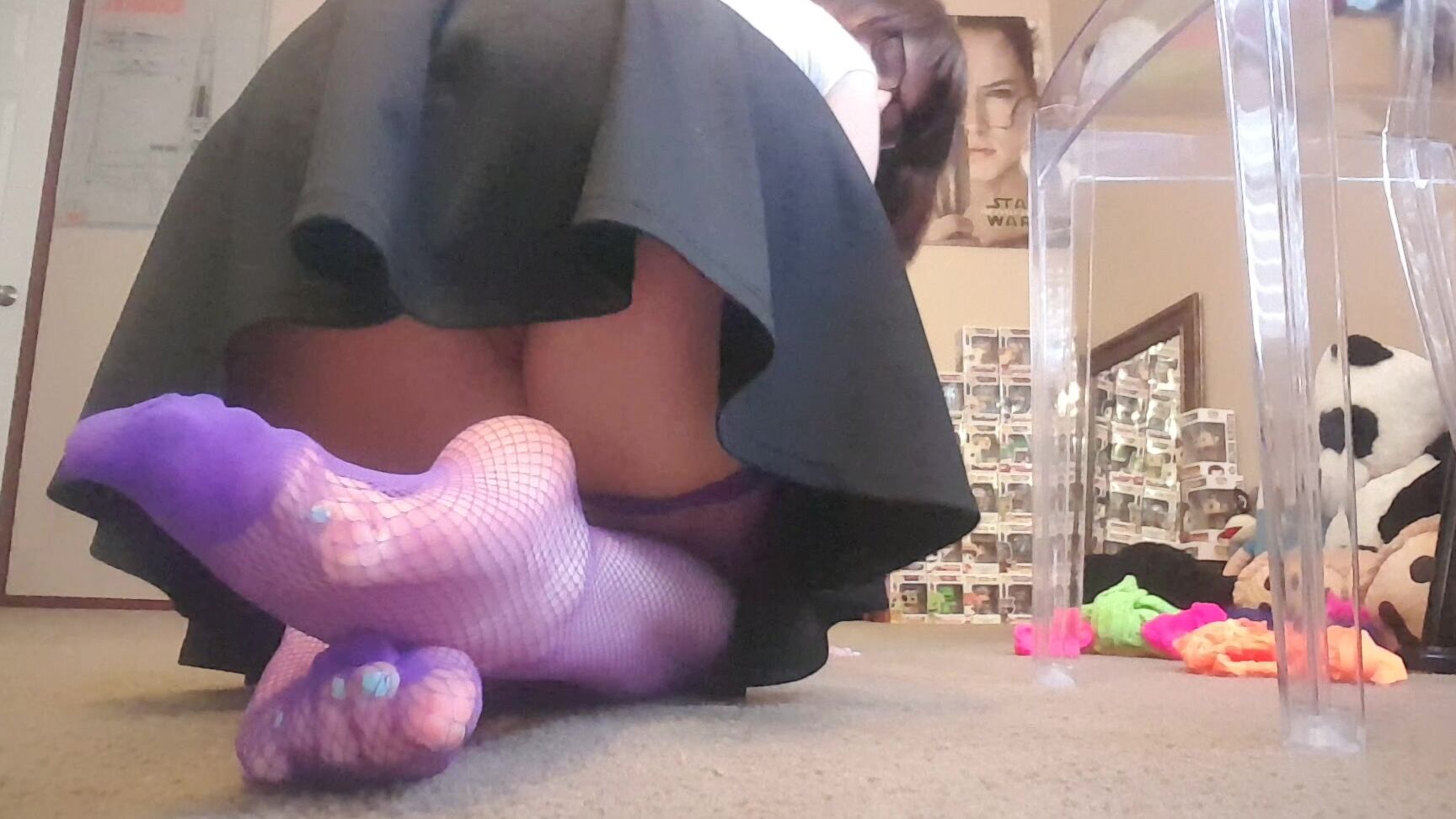 Frostyprincess No Panties Fishnet Show