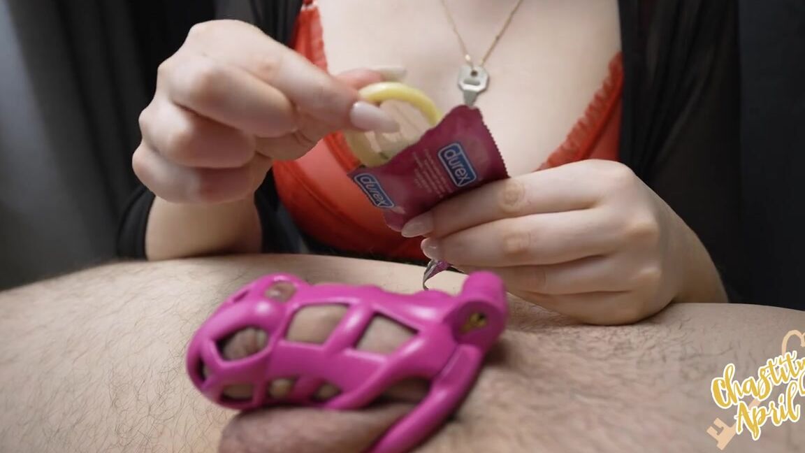 Chastity April Onlyfans Making Him Leak To He Can Earn A Yummy Reward I Noticed Subby Has Been Leaking C8Qp