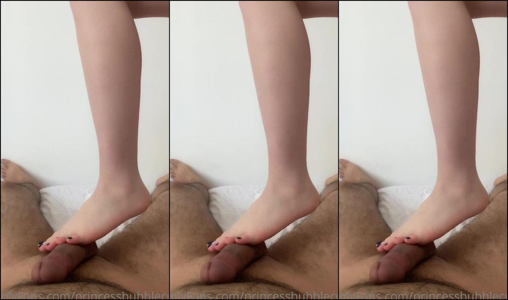 Princessbubblecum Full Video Make My Boyfriend Cum With My Feet And Ass