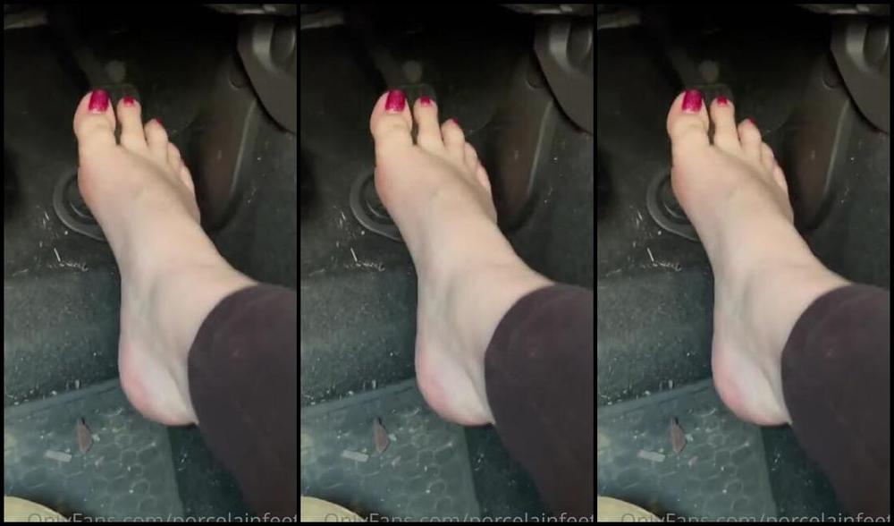 Porcelain Goddess Aka Porcelainfeets Onlyfans Pedal Pumping While I Wait At The Vet