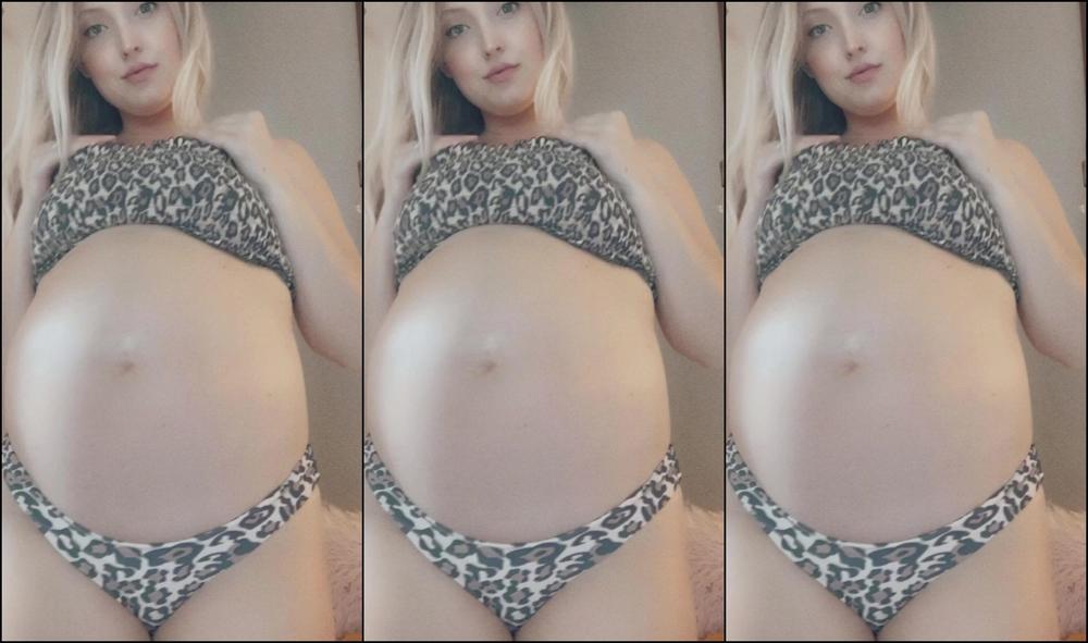 Kittenkate Weeks Pregnant Bikini Tease