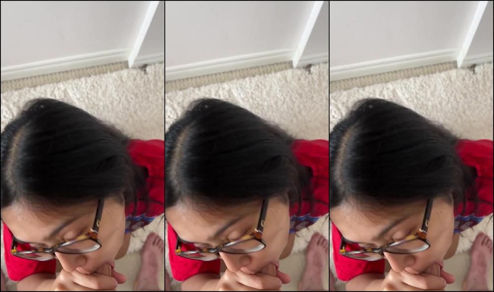 hayleyxyz 02 08 2022 410940382096928768 sucking cock and getting covered in cum with my glasses on Fansly