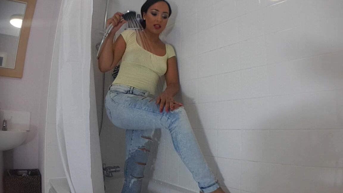 Kaylalouise Clothes In The Shower Strip