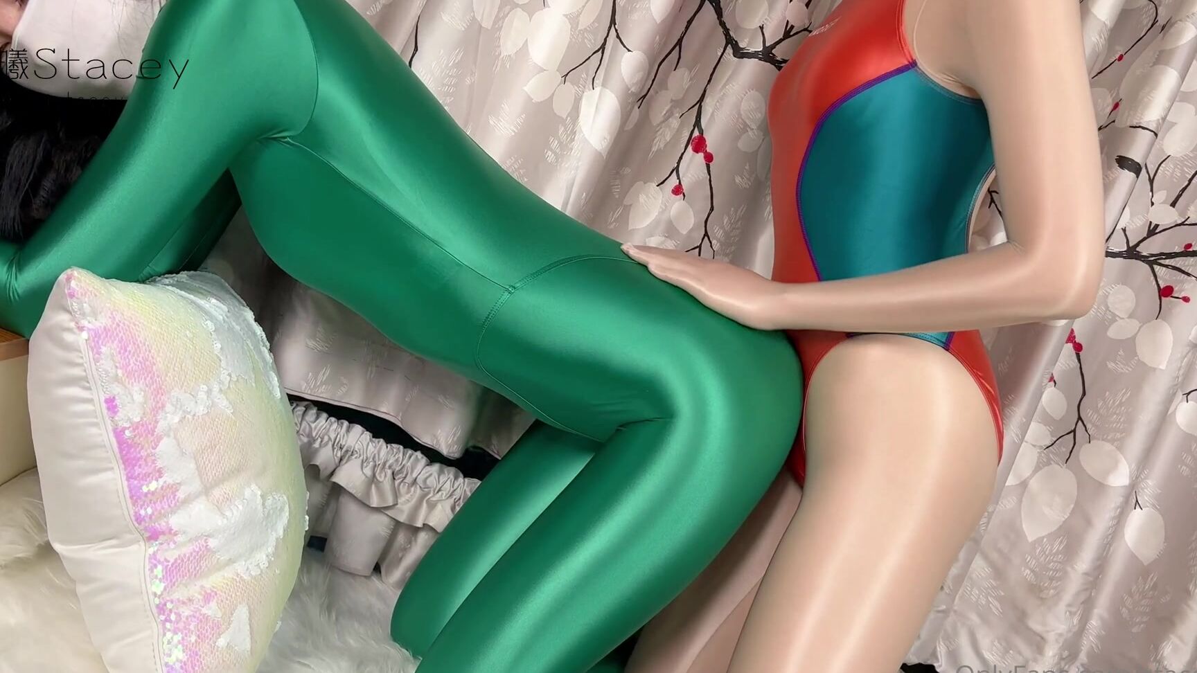 staceyxixi 09 11 2022 2673334916 in these bright glossy jumpsuit and bodystocking we Onlyfans