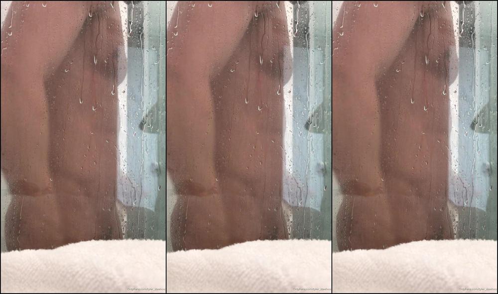 Tyler Steelxxx Stroking My My Big Hard Cock In The Shower Soap