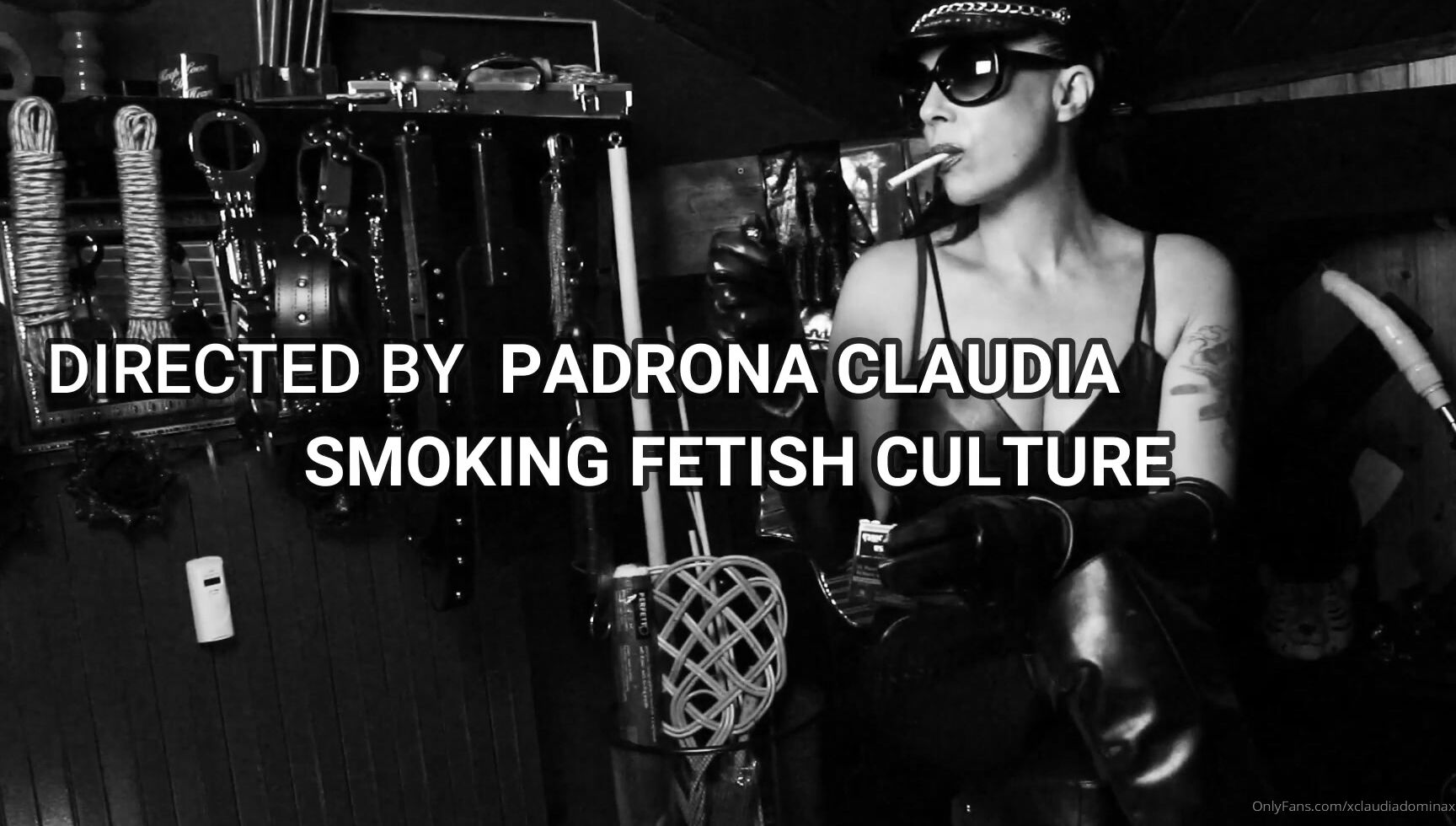 xclaudiadominax 02 12 2019 96920005 nel mio suggestivo studio vestita in pelle guarda come il fumo esce dalla mia bocca Onlyfans