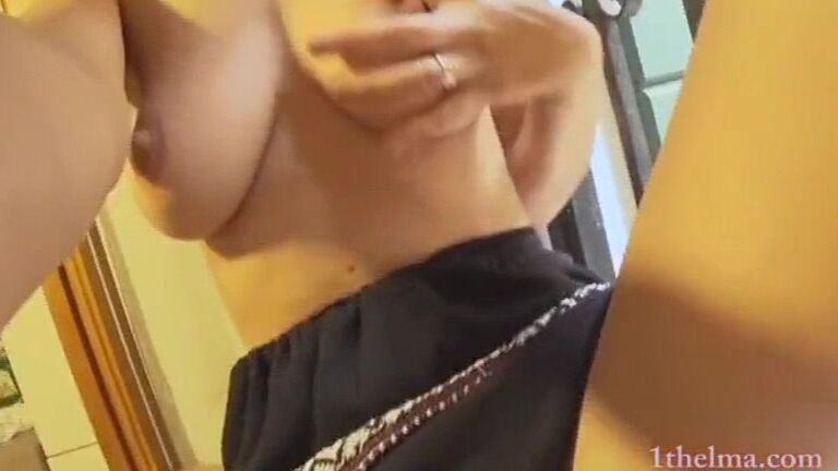 OneThelma 151.Naughty orgasm at windows in Venice Italy. Public masturbate xhamster