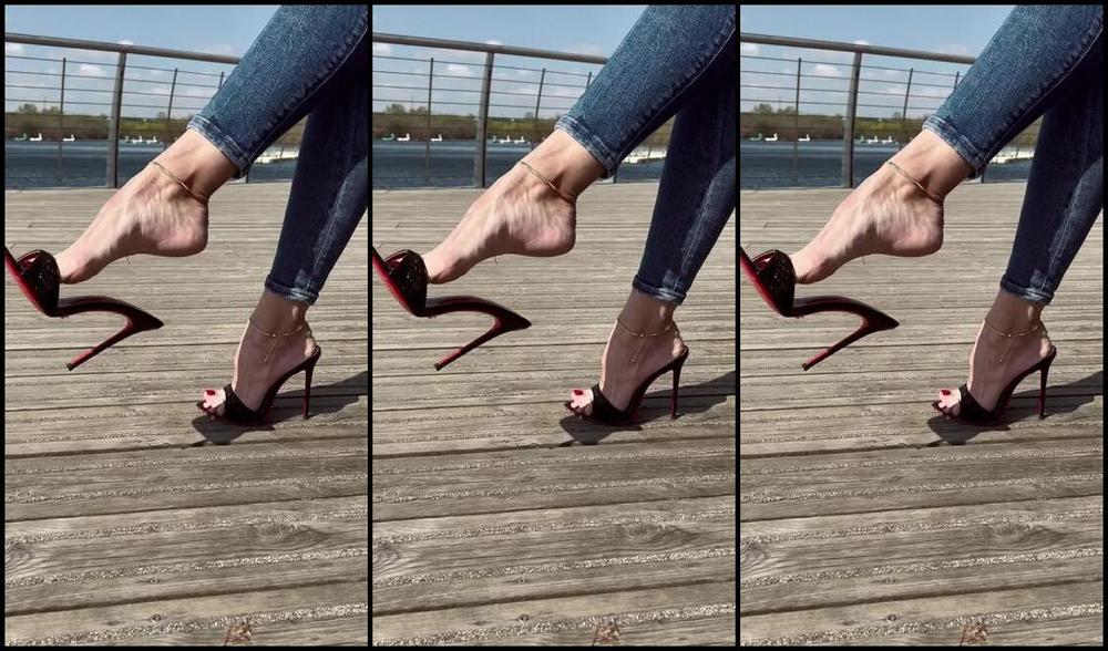 Heels Of Mine Nicknamed Heelsofmine 04 23 2023 Onlyfans Video Short Clip Of Dangling In Publicwould You Like To See Longer Clip