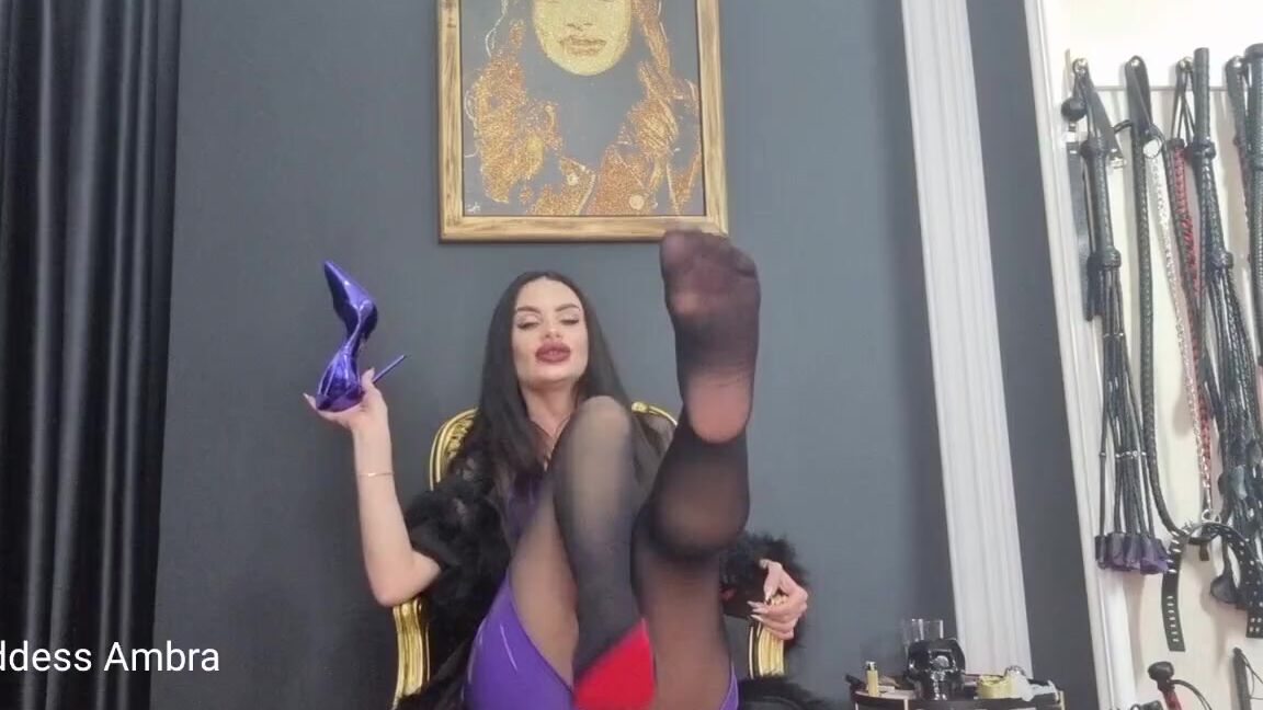 Goddess Ambra Nicknamed Goddessambra Onlyfans Crave Them Beg For Themmy Precious Nylon Covered Feet Own You