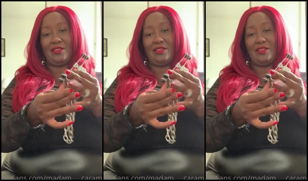 Madam Caramel Onlyfans Get Your Nipple Clamps And Follow My Task Thursdaytask