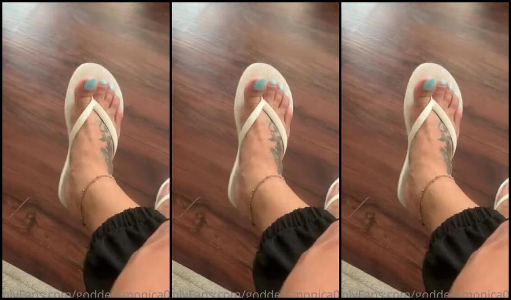 Goddessmonica00W Onlyfans White Old Navy Flip Flop Joip