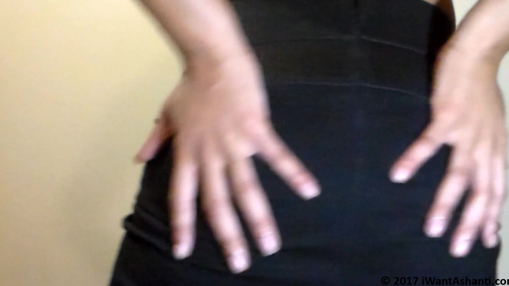 Goddess Ashanti Pencil Skirt Ass Tease Silent