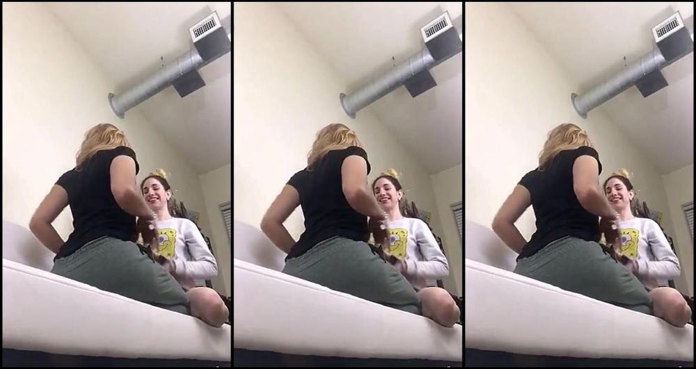 Big Ass, Girl Girl, Huge Dildo, Lesbian Domination, Lesbians sheenar madison convinces sheen to do a snapshow ManyVids