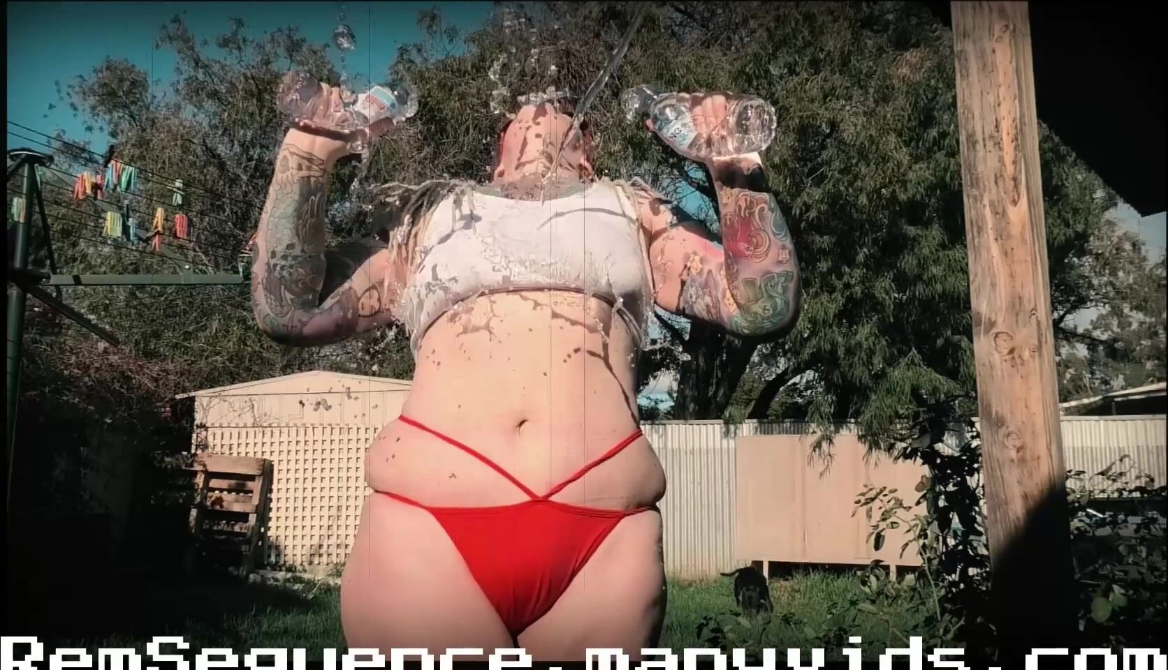 Crystal Cherrie Wet T Shirt Model July Promo Video Man