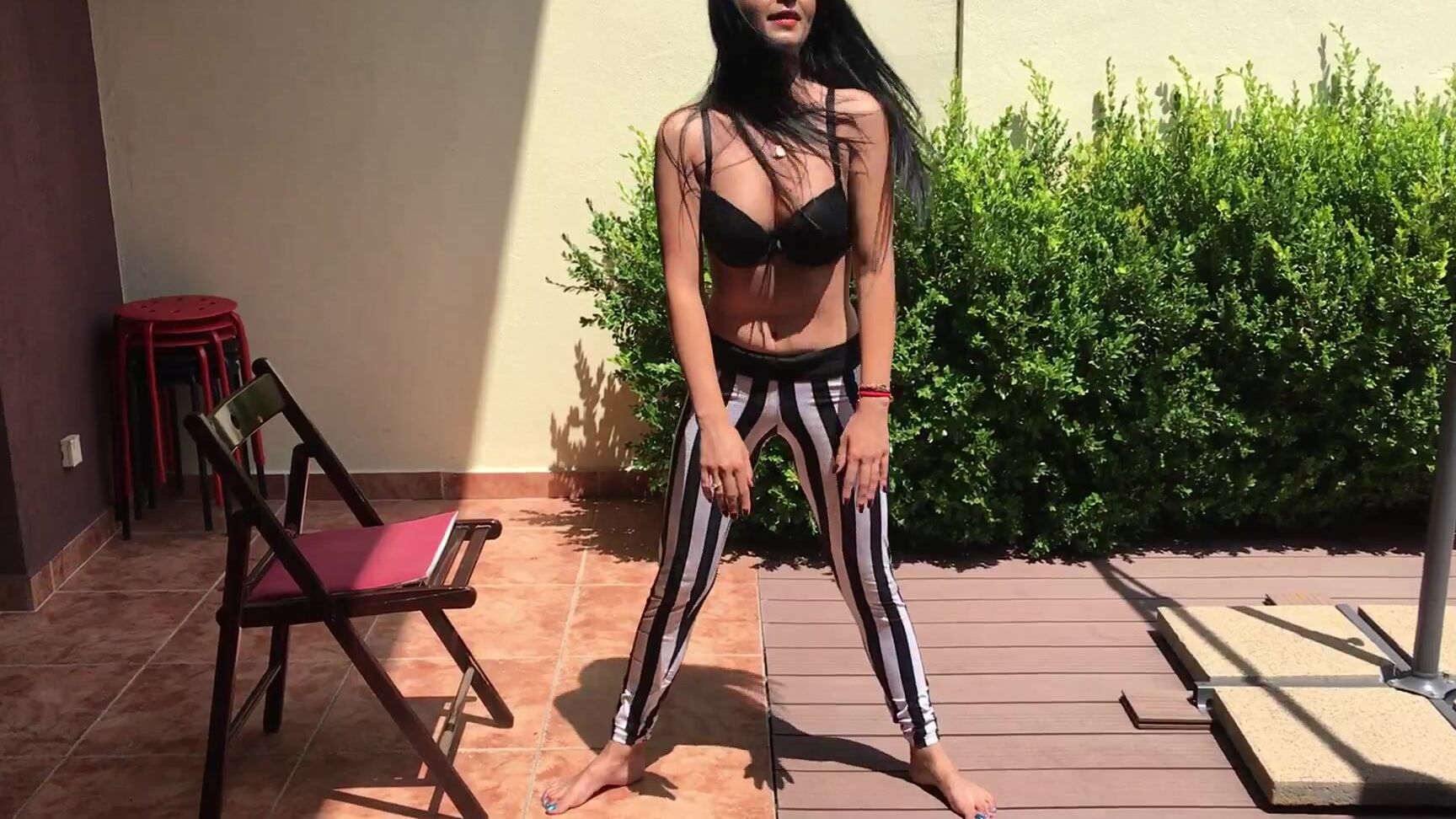 Deviousbrunette Warm Up In Yoga Pants