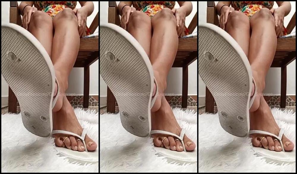 Gia Sauvage Nicknamed Gia Sauvage Onlyfans Flip Flop Dangling With Natural Nude Toenailsful Length Video Pov I Have A Crush On You And Secret