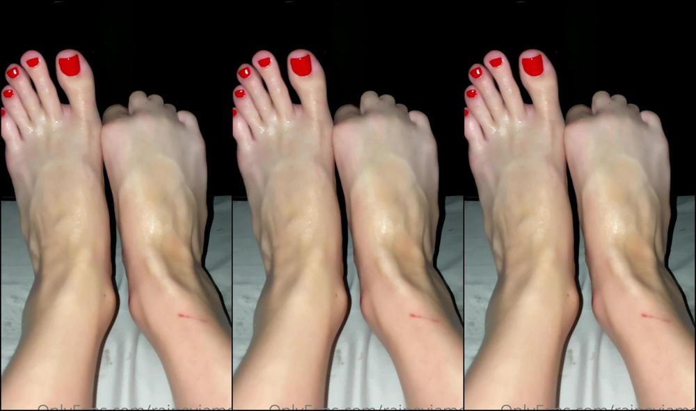 Raineyjames My Best Foot Fetish Video Yet I Made My Man Worship My Freshly Polished Toes Which