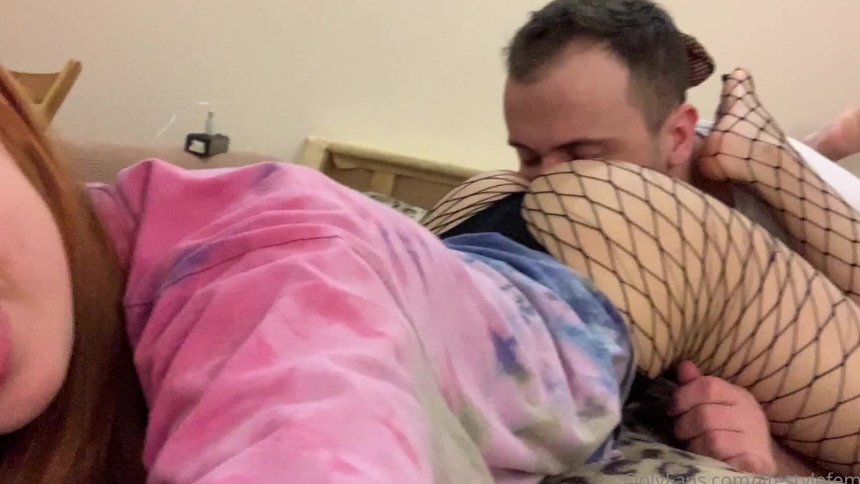 Lifestylefemdom Slave Worships My Ass And My Feet In Fishnet Pantyhose