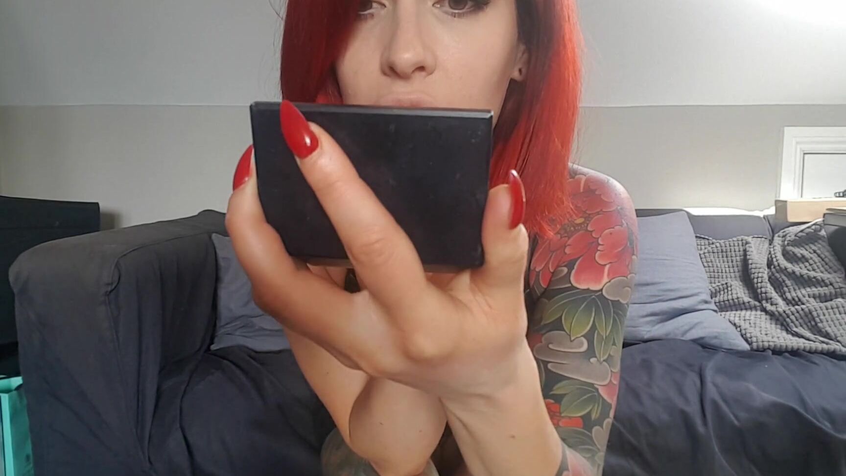 Adreena Angela Ustom Clip Request Putting On Some Lipstick Whilst I Wait For My Sissy To Arrive Hurry