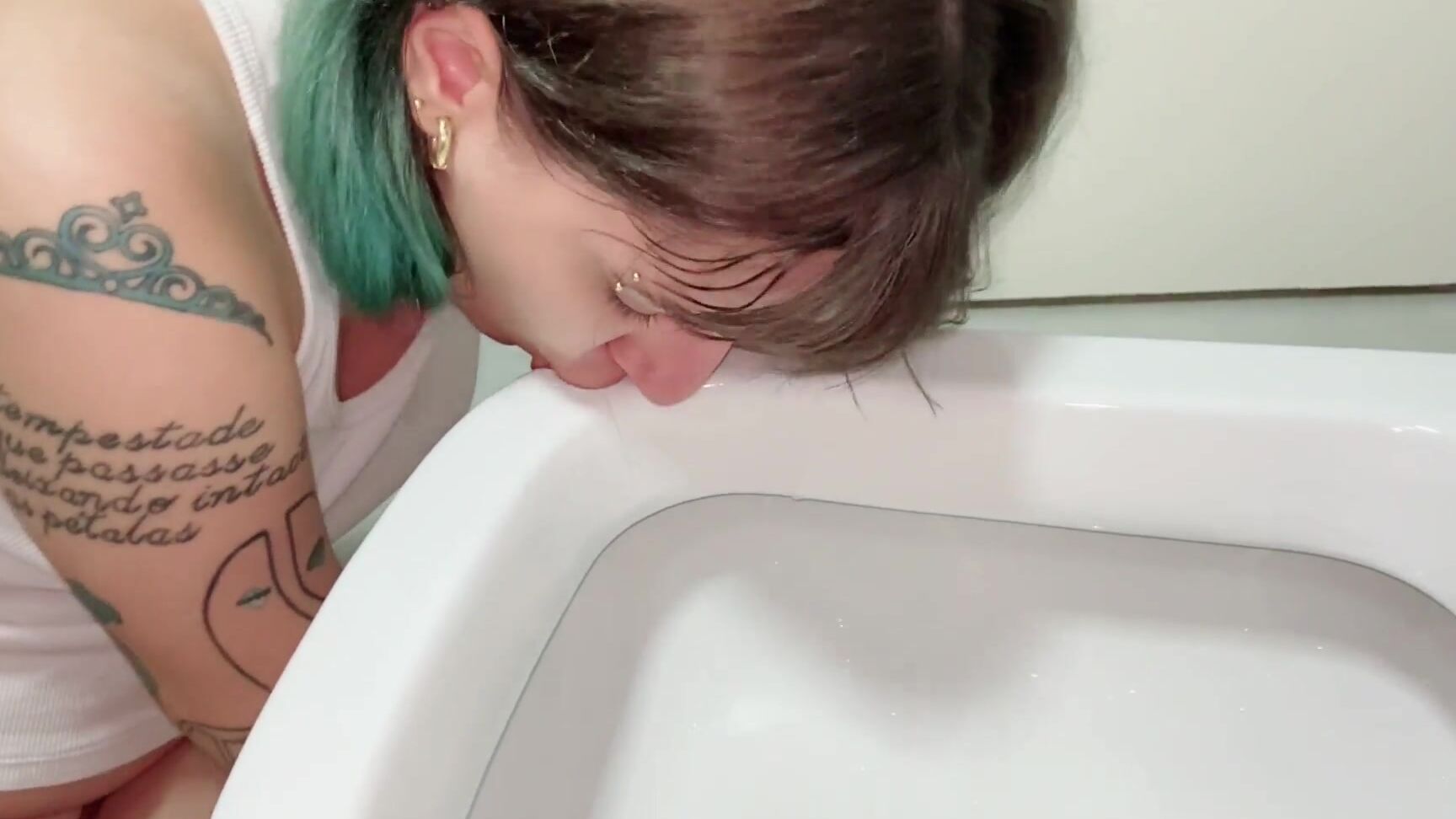 Licking, Pee, Toilet Fetish, Toilet Humiliation, Toilet Slavery toilet-seat-worship-with-flush ManyVids