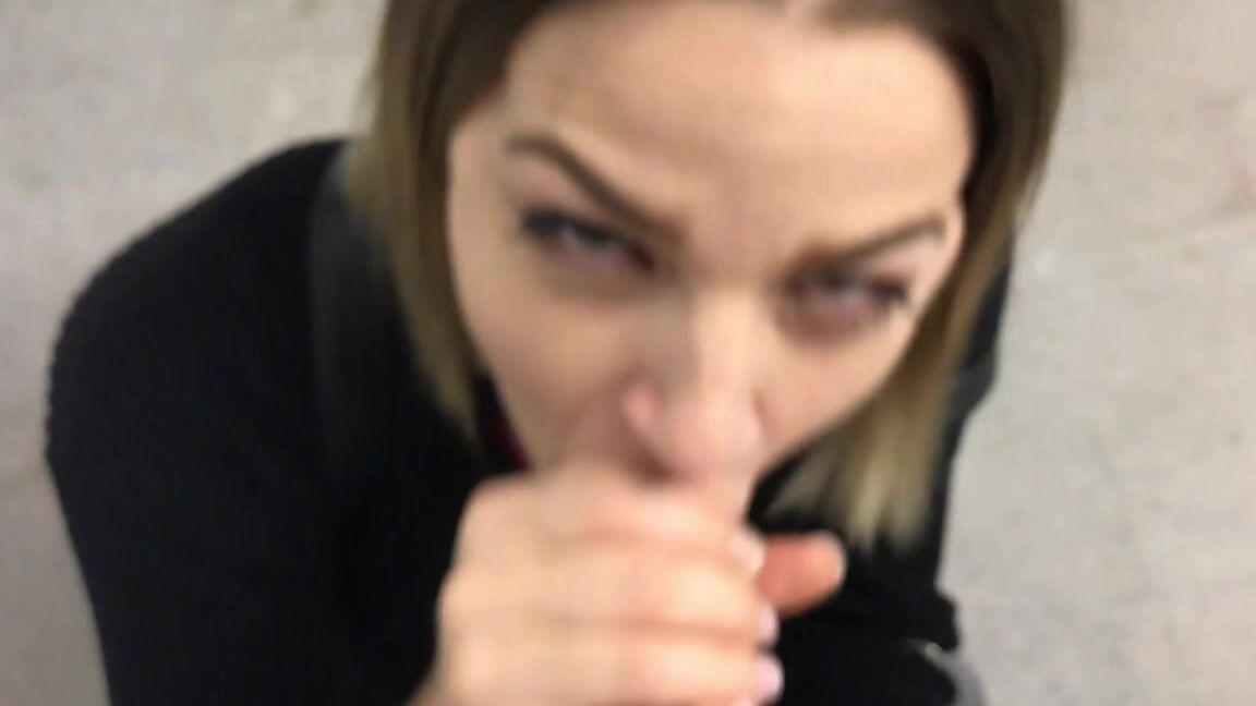 Evelin Stone Public Sloppy Car Horny Blowjob