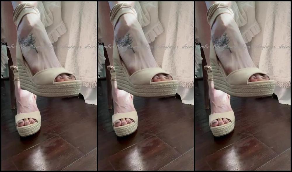 Thegingerdream Nicknamed Theginger Dream Onlyfans 5 Min Of Foot Flexing Wiggling A Slow Removal And Drop