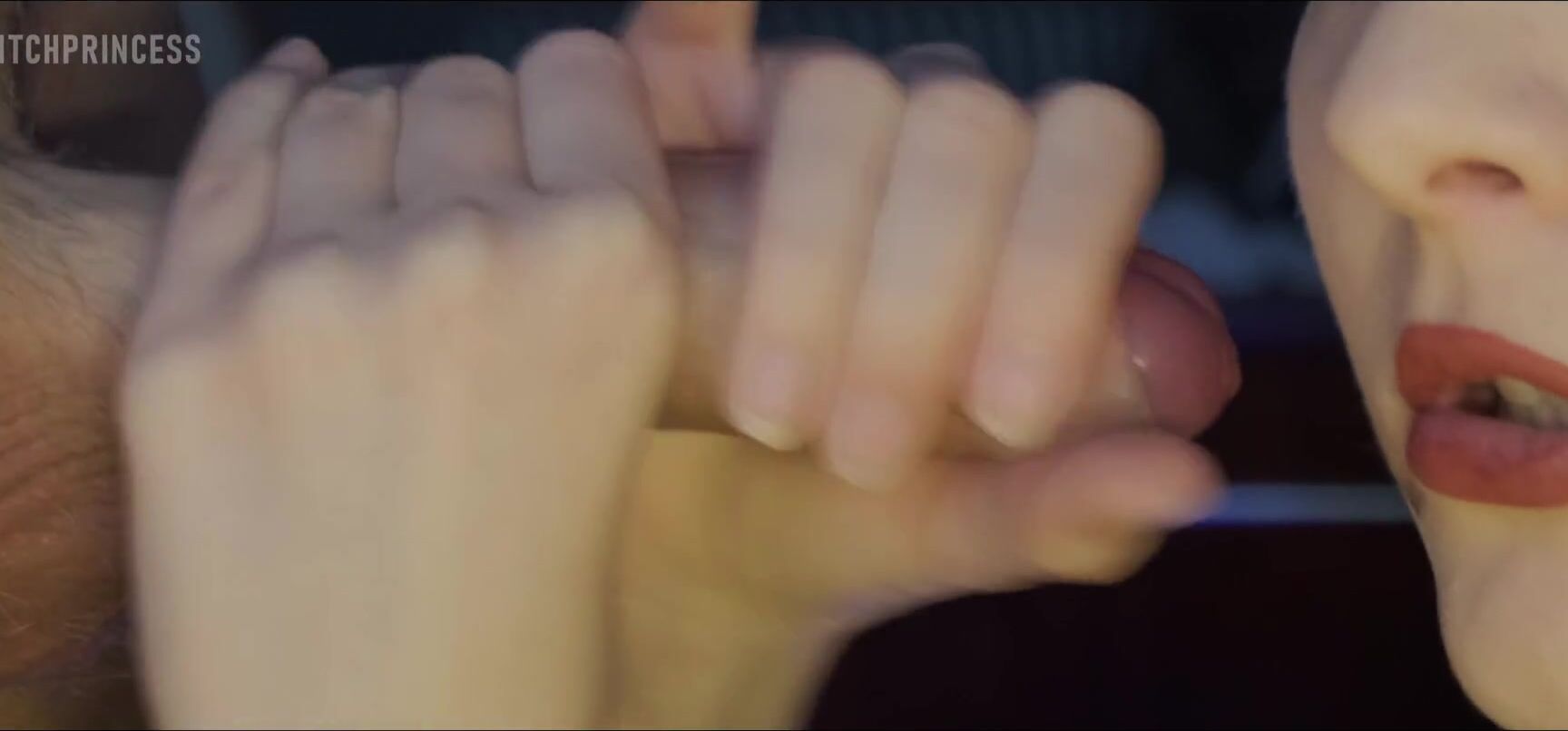 LILBITCHPRINCESS Close Up Blowjob With Cum In Mouth - LILBITCHPRINCESS Pornhub