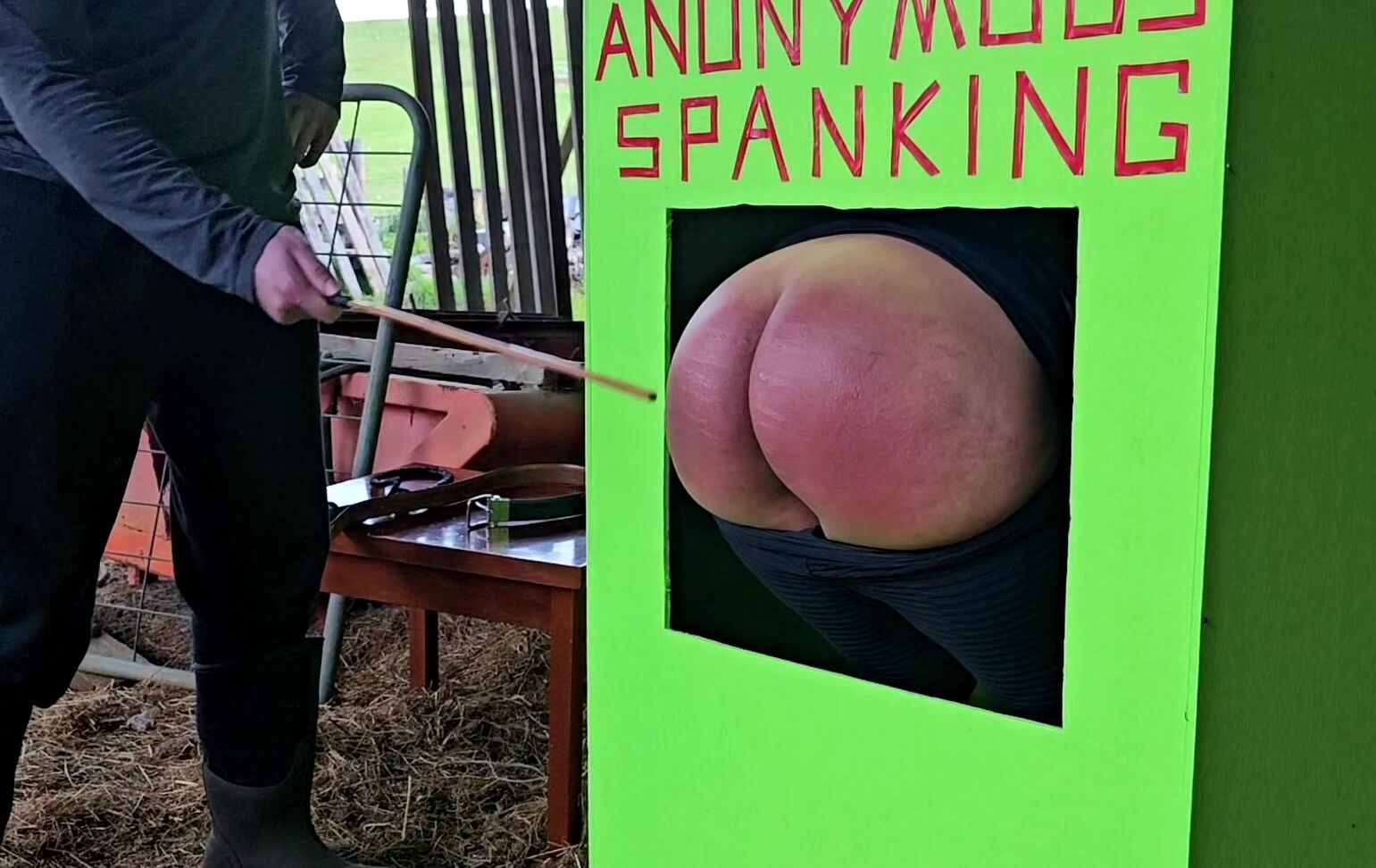 Spanking M F, Full HD, Anonymous Spanking ANS Coco Caned In The Hay Shed Clips4Sale