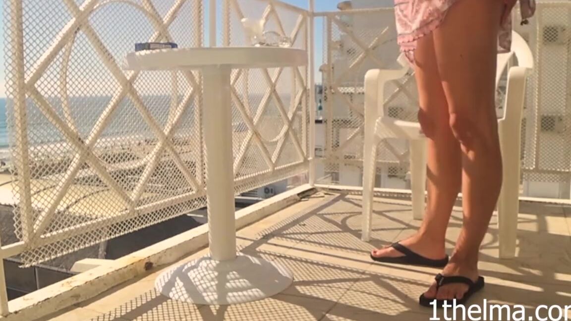OneThelma 115.hidden camera caught a sexy girl masturbate on the hotel balcony xhamster