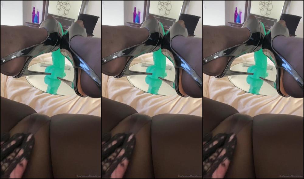 Missmeforever Naughty Foot Job In Black Stripper Heels And Stockings