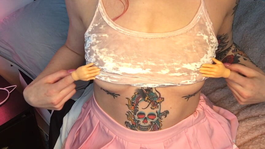 Pink Drip Tiny Hand Tit Worship