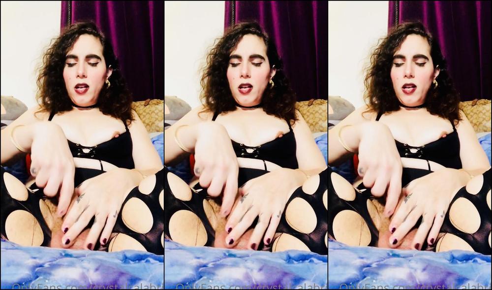 Crystalcalabria Stroking Talking Dirty And Cumming Super Hard Like A Geyser From My Shecock Vide