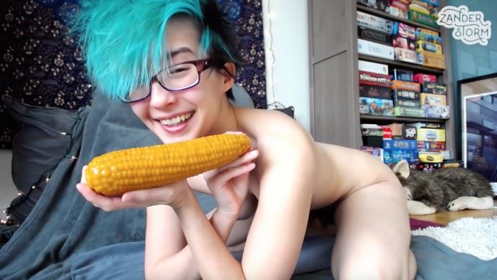 Humor, Huge Dildo, Dildo Fucking zanderstormx corn cob dildo fuck