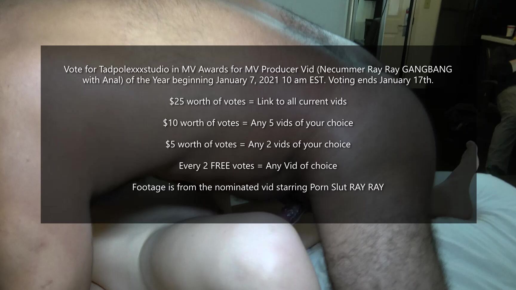 "TadPoleXXXStudio" anal, bareback, gangbangs, preview, promo 25 worth of votes Link to vids manyvids