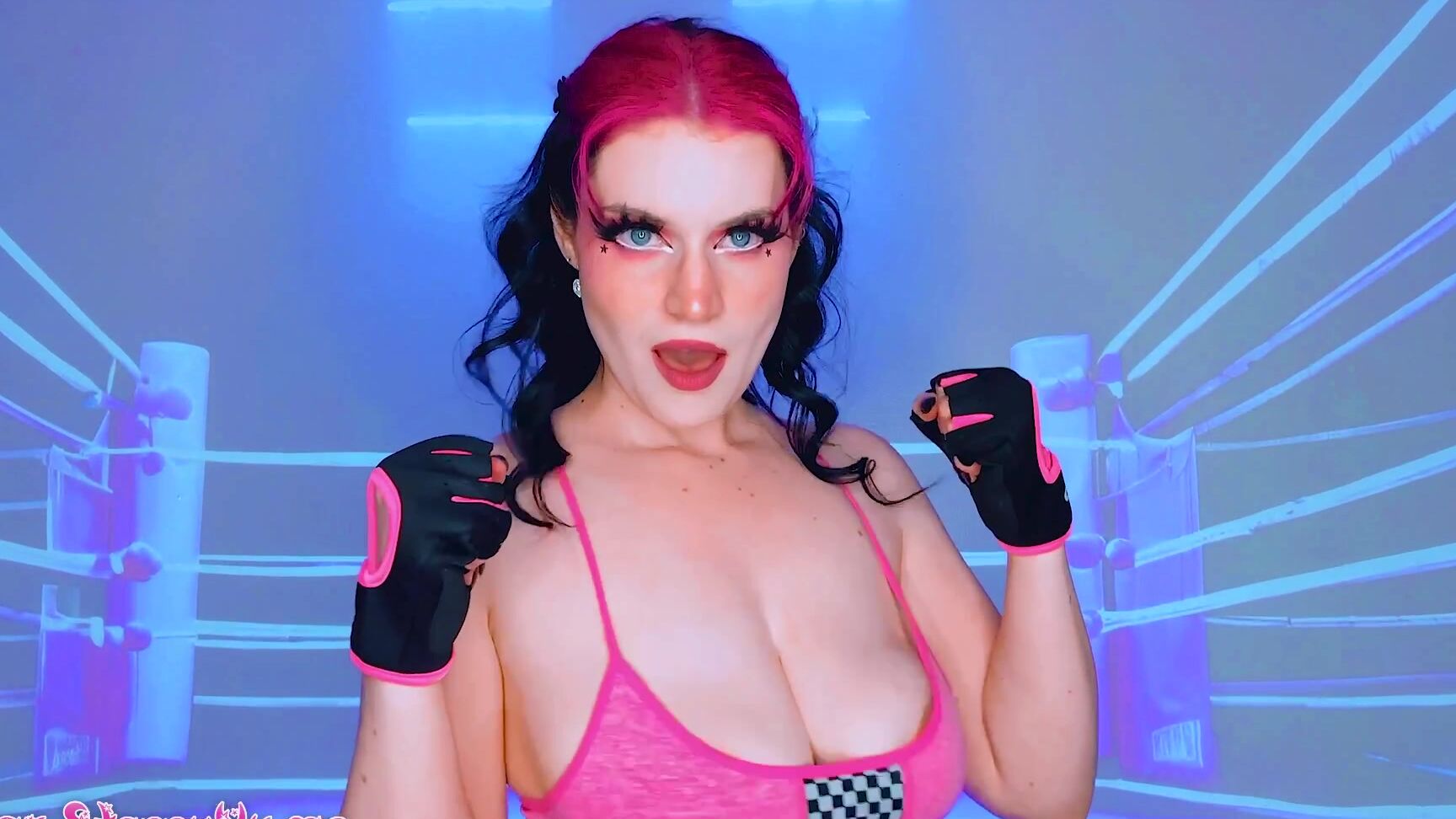 "Starry Yume" bouncing boobs, femdom pov, mixed fighting, pov fighting, sfw, workout TKO Fight Practice POV manyvids