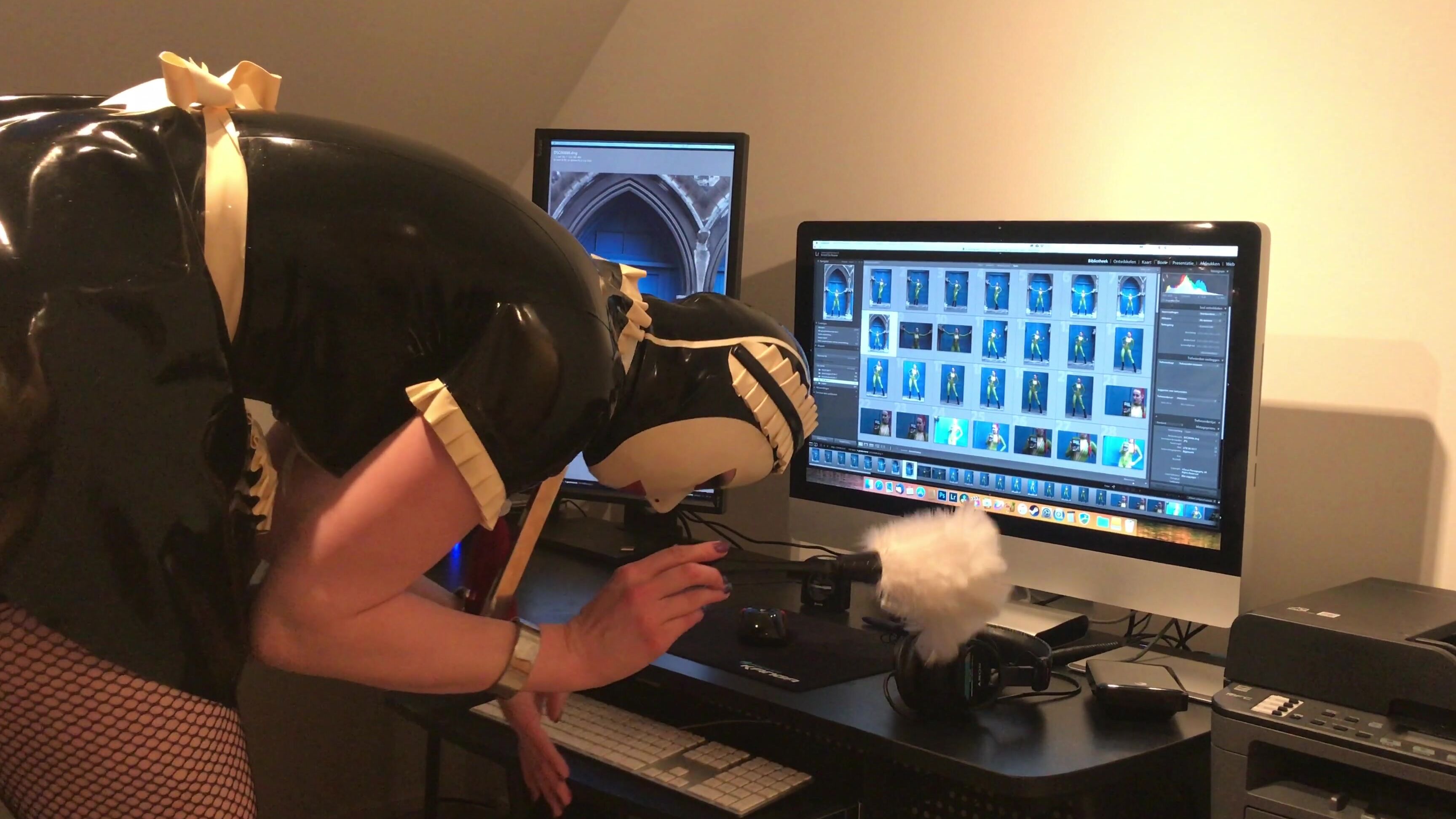 Mfetilicious My Boyfriend Has Put Me In Bondage And Let Me Clean His Office