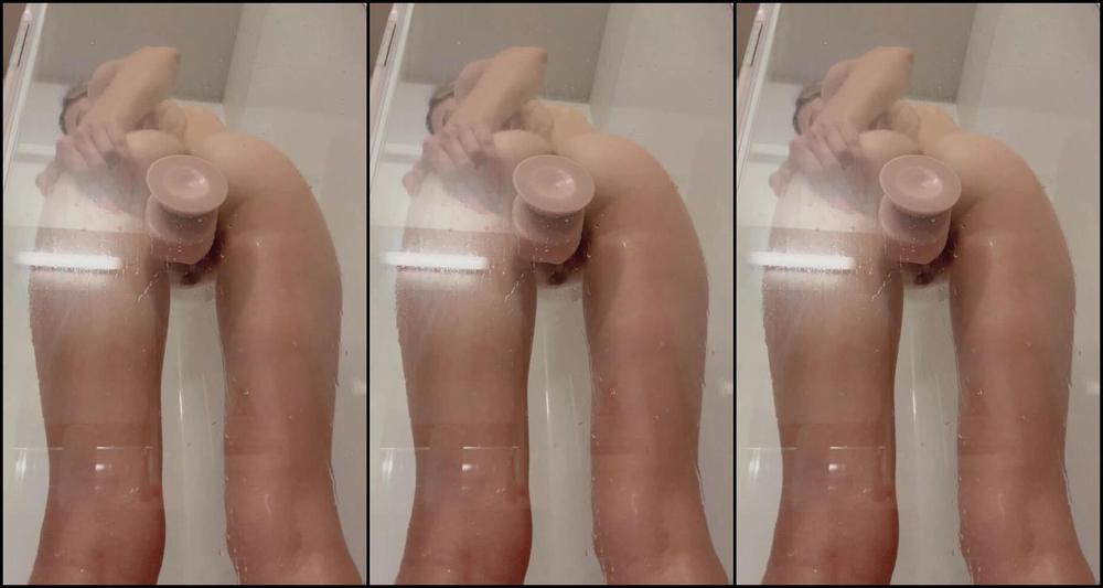 Sweetbabyk Brought My Big Dildo In The Shower With Me It Wouldn T Stick But I Still Made Mysel