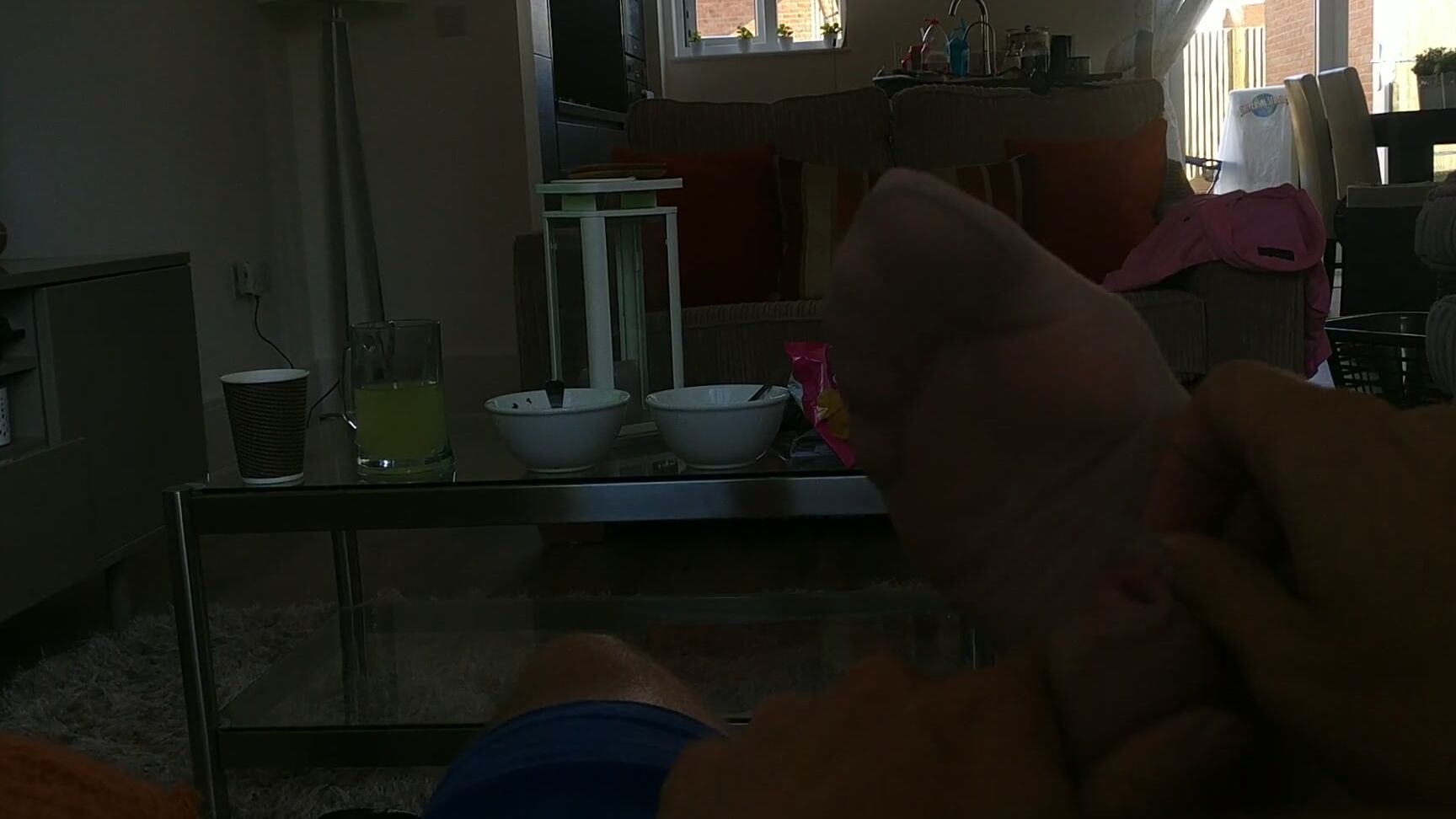 Louinheels Nylon Feet Fun He Was Having Difficulty