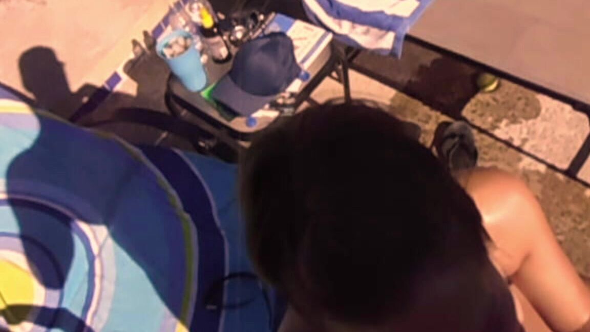 boy girl private pool day blowjob