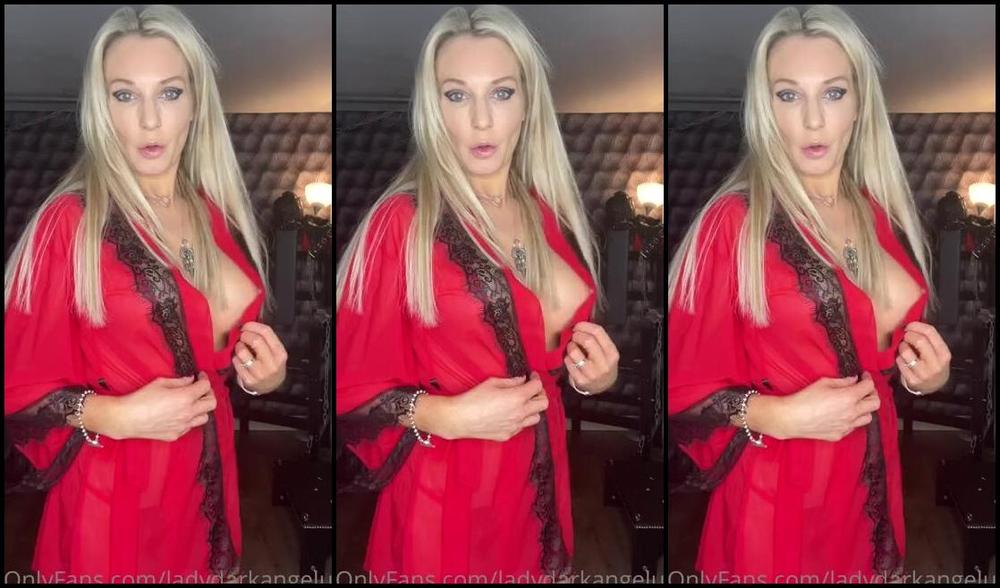 Ladydarkangeluk Onlyfans Sexy New Red Festive Lingerie Such Long Skinny Legs