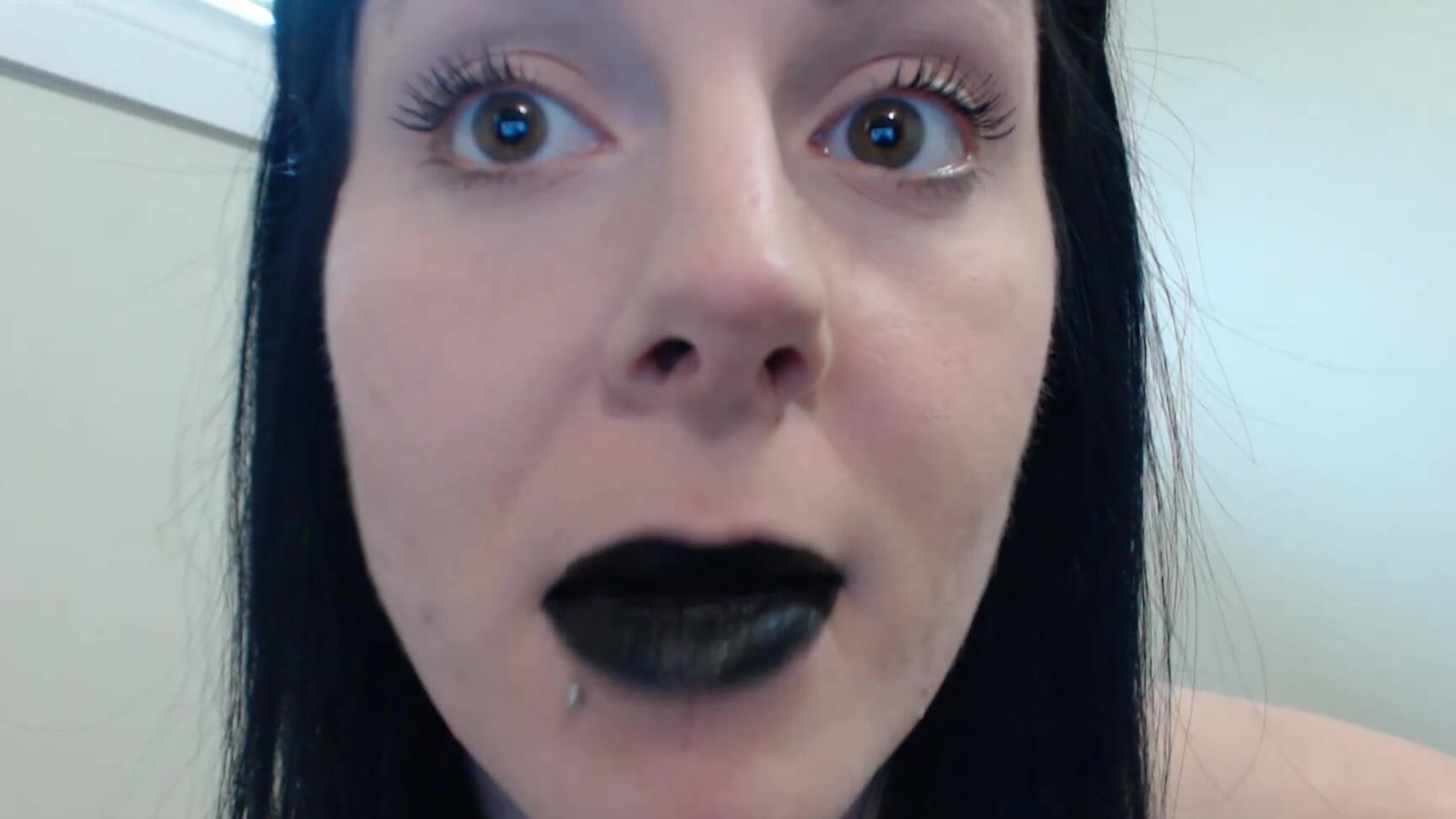 Booty U Silly Faces And Applying Black Lipstick