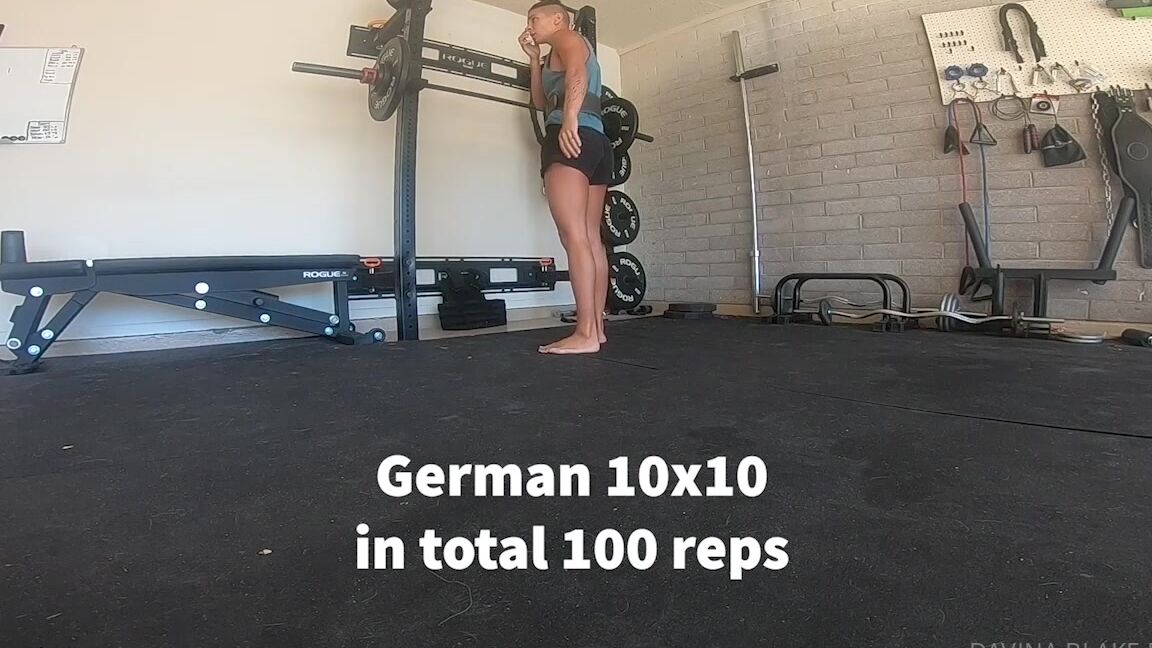 Davinablakebell Today S Workout German X Squat Yes I Do Fai