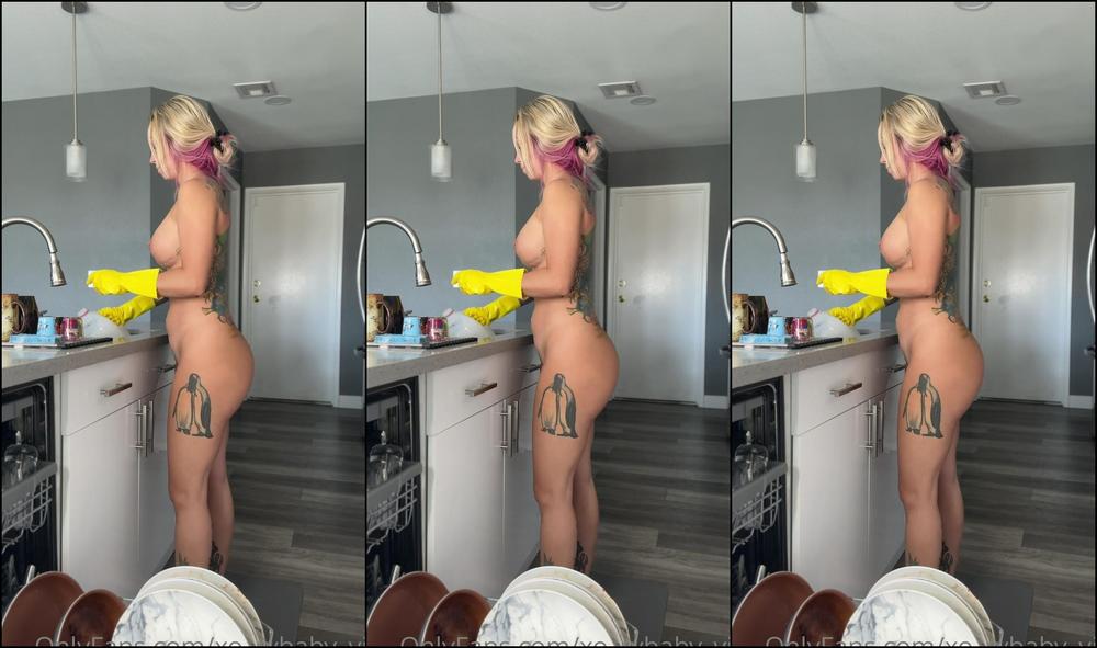 Xo Rybaby Vip Happy Tuesday Dishes And Cleaning The Kitchen Tanning Out