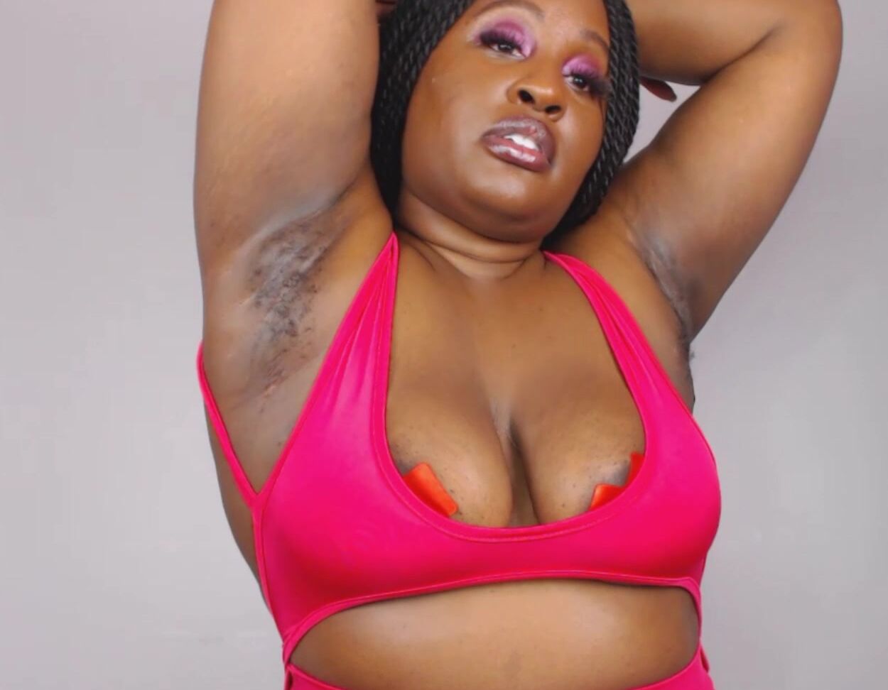 "UnfriendlyBlckHottie" ebony female domination, hairy armpits, orgasm denial, tease & denial, verbal humiliation Humiliated amp Denied By My Hairy Armpits manyvids